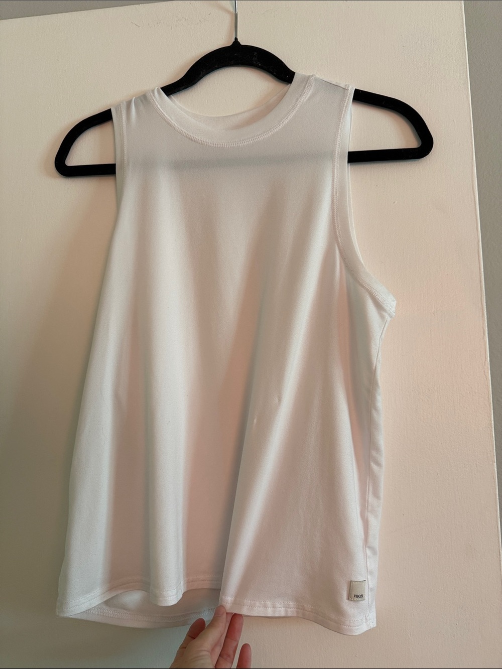 Vuori White Sleeveless Crew Tank